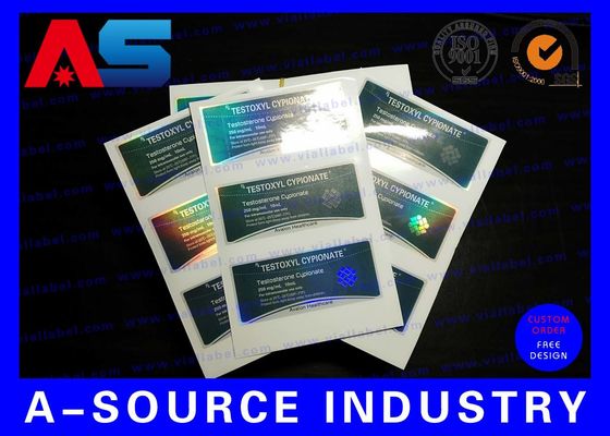 Matt Finish Etiquetas de botellas de plástico a prueba de agua para farmacias Adhesivos para péptidos / Tirz