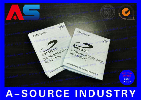 Folleto Fabricante Papel Personalizado Folleto Impresión Plegable Impresión de Inserción de Paquete para Soma-tropin Hcg Descripción