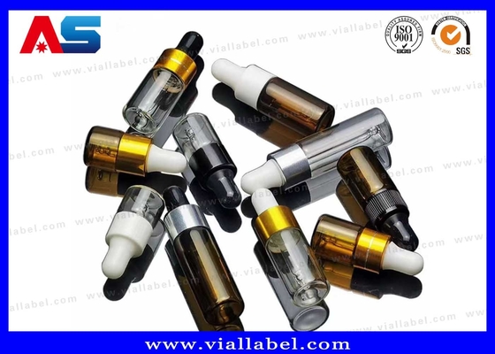 5ml / 10ml / 15ml / 20ml botella de goteo de vidrio oferta, botellas limpias con goteo de vidrio