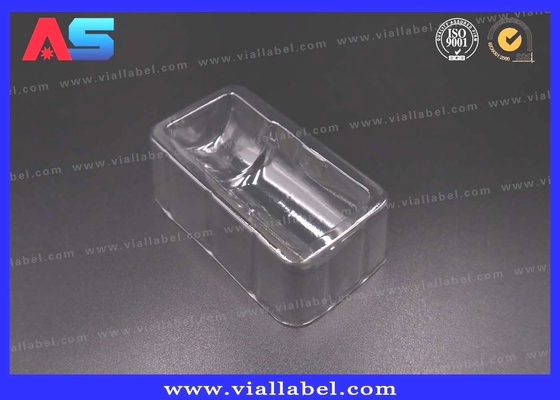 Envase de vial de 10 ml Envase de plástico transparente bandeja médica para vacunas, vial de inyección Envase de ampollas