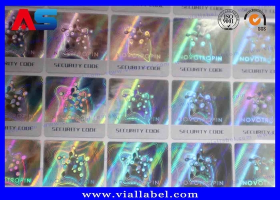 Se pueden borrar pegatinas holográficas personalizadas de 10-40 mm Plata / Oro / Verde / Azul