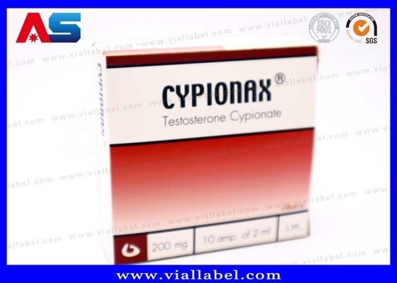 Caja de embalaje farmacéutico CMYK para 10 ampollas de 1 ml Caja de papel de ampolla y bandeja de plástico