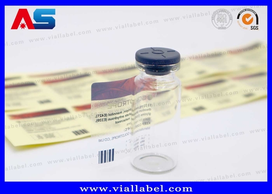 Etiquetas de botellas de 10 ml transparentes y claras Etiquetas de frascos de 10 ml Impresión de diseño personalizado