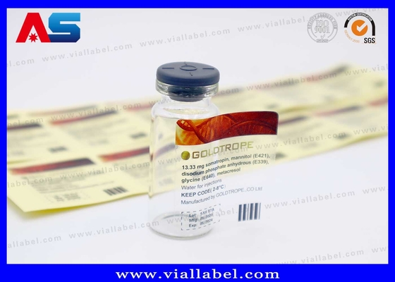 Etiquetas transparentes del frasco de 10 ml Impresión personalizada hecha en China