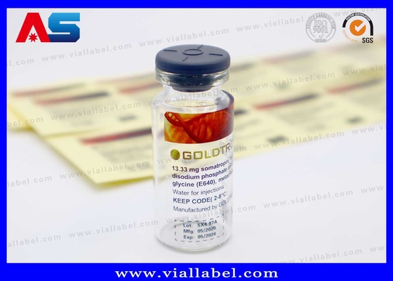 Etiquetas transparentes del frasco de 10 ml Impresión personalizada hecha en China