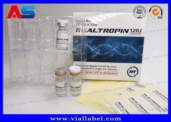 Tirzepatida 5 mg-30 mg Envase en papel Envase farmacéutico Caja 10 viales Diseño personalizado