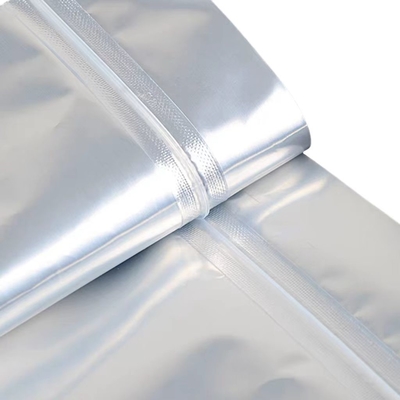 Bolsa de papel de aluminio MOQ 100pcs Bolsa de cerradura de cerradura de aluminio de plata para 50 tabletas