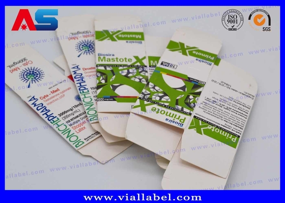 Bio Pharma 10 ml Vial Caja para aceites inyectables Botellas de vidrio Embalaje Personalizado Diseño gratuito Envío seguro