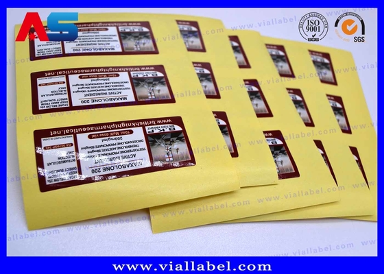 Etiquetas de botellas pequeñas Britishhknight Aceites inyectables farmacéuticos Brillante Etiquetado impermeable