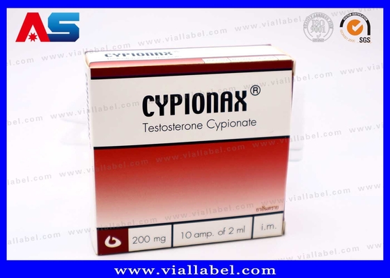 Cajas de vial de 10 ml personalizadas con bandejas de plástico de 10 botellas Ampulas Anti impresión falsa