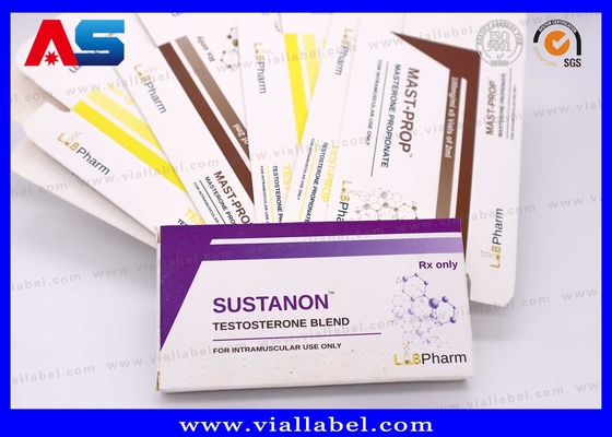 Envases de vial de 10 ml Farmacéutica de laboratorio hechos de 375g de papel farmacéutico de alta calidad Diseño personalizado