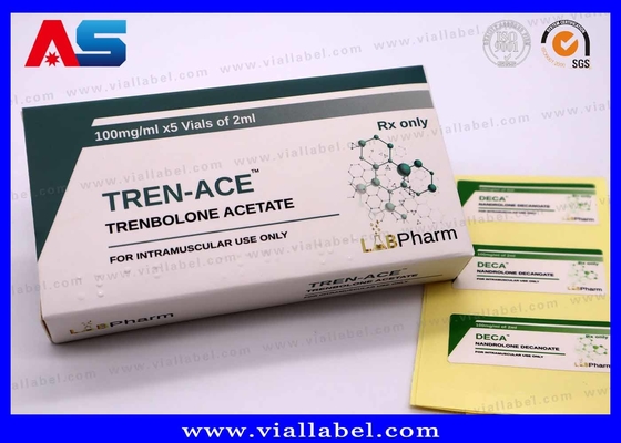 Envases de vial de 10 ml Farmacéutica de laboratorio hechos de 375g de papel farmacéutico de alta calidad Diseño personalizado