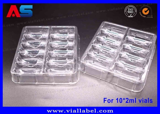 Embalaje en ampollas PET transparente de 55um para viales de 10 x 2 ml
