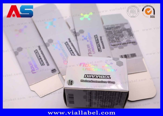 Caja de vial de 10 ml de calidad con características de seguridad holográfica Embalaje farmacéutico a prueba de alteraciones. Certificado ISO 9001 y FSC, más de 12 años de experiencia en exportación global.