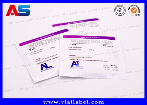 Etiquetas personalizadas de suplementos de acondicionamiento físico para 2ml/8ml/10ml de vial de vidrio. Impresión holográfica a prueba de alteraciones y impermeable. 12+ años de experiencia. Envío DDP y cumplimiento sin complicaciones.