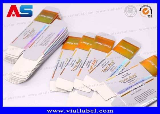 Cajas de cartón personalizables con efecto láser de 10 ml para viales farmacéuticos