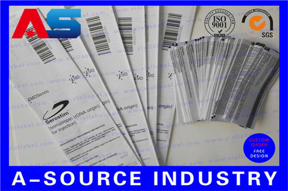 Folletos de inserción farmacéutica 70-80g Papel revestido ligero Diseño libre y muestra MOQ 100 hojas