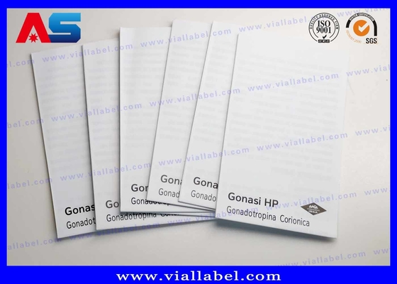 Folletos de inserción farmacéutica 70-80g Papel revestido ligero Diseño libre y muestra MOQ 100 hojas