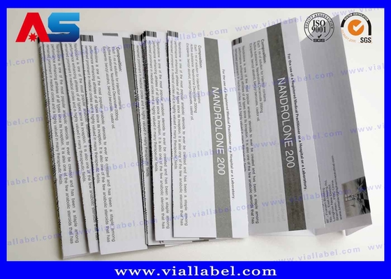 Folletos de inserción farmacéutica 70-80g Papel revestido ligero Diseño libre y muestra MOQ 100 hojas