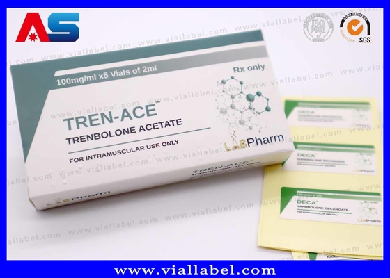 LabPharma Farmacéutica Imprimida Caja de papel de 10 ml y etiqueta de la botella con kit de vial