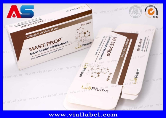 Caja de almacenamiento de péptidos personalizada para vial de 2x2ml, caja de embalaje de péptidos premium Impresión personalizada
