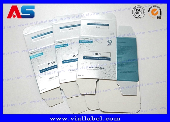 Cajas de vial de BPC de alta calidad de piptido y etiquetas Impresión MOQ 500 Precios directos de fábrica