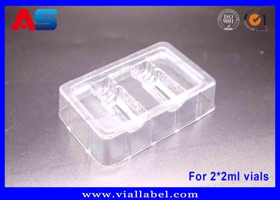 Bandejas blíster de botellas de 2 ml para envases de tirzepatida/HCG, blísteres de 50 um de grosor, bandejas transparentes