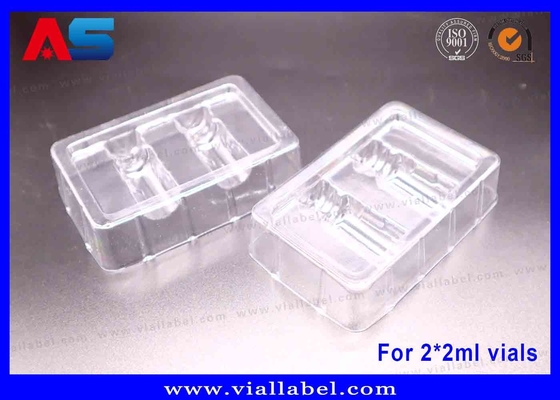Bandejas blíster de botellas de 2 ml para envases de tirzepatida/HCG, blísteres de 50 um de grosor, bandejas transparentes