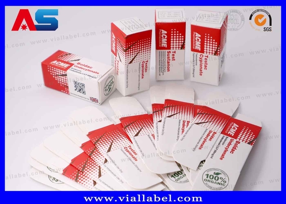 Impresión de caja y vial pequeño de HCG de alta calidad, paquete de caja de papel de péptidos para 2 viales de 2 ml