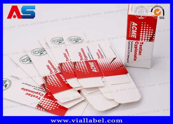 Impresión de caja y vial pequeño de HCG de alta calidad, paquete de caja de papel de péptidos para 2 viales de 2 ml