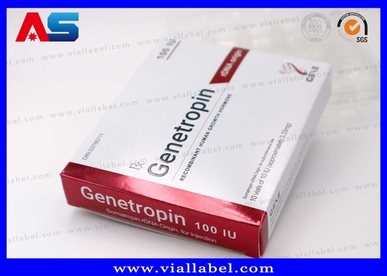 Antienvejecimiento 191AA Inyección Vial pequeño de 3 ml Caja farmacéutica y etiquetas Impresión Genetropina