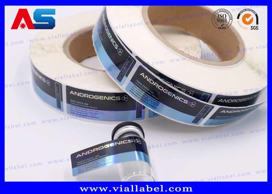 Peptides Small Bottle Labels Holographic with Waterproof and Permanent And Strong Adhesive