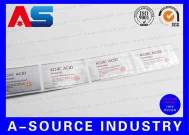 El vial personalizado de 30 ml etiqueta la impresión cepillada del papel de aluminio para las etiquetas engomadas de las etiquetas de la farmacia del péptido del grado de Pharma