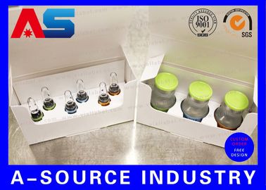 Impresión de hologramas personalizados 2 ml Vial Cajas de almacenamiento de péptidos BPC con bandeja de plástico de 10 x 2 ml