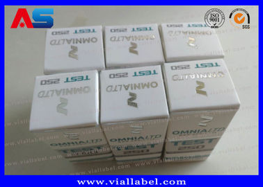 Inyecciones de péptidos personalizadas Envases de vial de cartón Para envases farmacéuticos Omnia Envases de papel pequeños