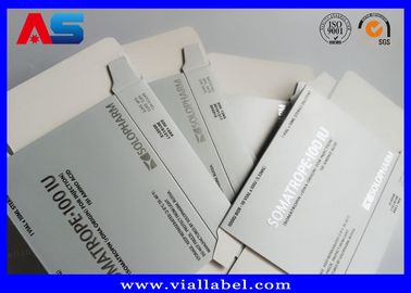 Somatropina culturismo Hcg tabletas Bolsa de pastillas personalizada / Caja de cartón de medicamentos Caja de papel caja de papel papel de papel de plata