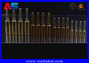 Sterial abulta la botella ambarina de la inyección intramuscular de la ampolla de los frascos de cristal de 10ml 1ml 2ml