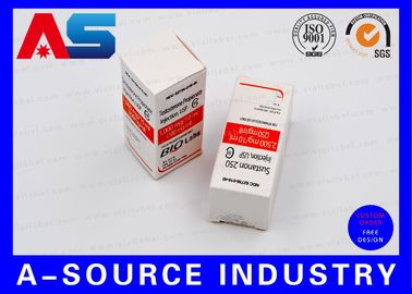 Holograma láser brillante 10 ml Vial Cajas de vidrio de péptidos Botella de vidrio Cajas de embalaje farmacéutico personalizadas
