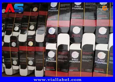 Pequeña hoja del holograma de la impresión de la caja de almacenamiento del frasco de las botellas de cristal 10ml con la etiqueta, Boldenone Undecenoate