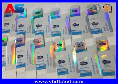Pequeña hoja del holograma de la impresión de la caja de almacenamiento del frasco de las botellas de cristal 10ml con la etiqueta, Boldenone Undecenoate