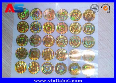 Anti-falsificación de seguridad Holograma pegatinas para 10 ml Vial etiqueta Cajas 3d pegatina holograma