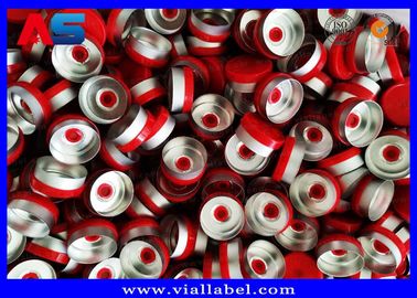 Rojo Aluminio 20mm Caps Flip Off Química Farmacéutica Botellas de Aluminio Caps aceptado a medida