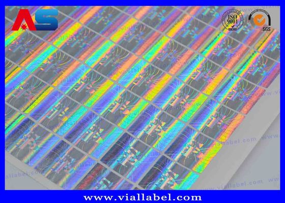 Etiquetas redondas claras de láser auténticas personalizadas a prueba de alteraciones anti-falsificación 20 x 20 mm