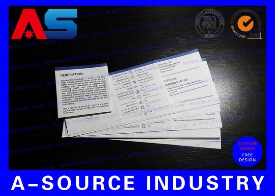 Impresión de folletos de papel farmacéutico para péptidos para el culturismo Impresión de folletos de instrucciones para el uso de aceite