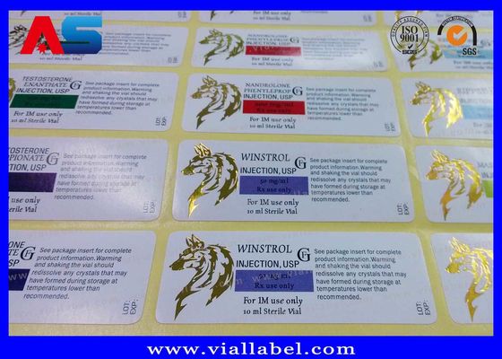 5 ml Vial de vidrio Etiqueta transparente Impresión de etiquetas de botellas pequeñas