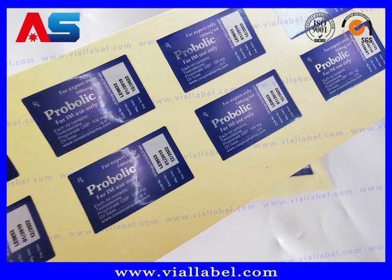 Etiquetas de botellas adhesivas farmacéuticas con holograma láser para envases de péptidos de 3 ml / 2 ml con bandeja de plástico