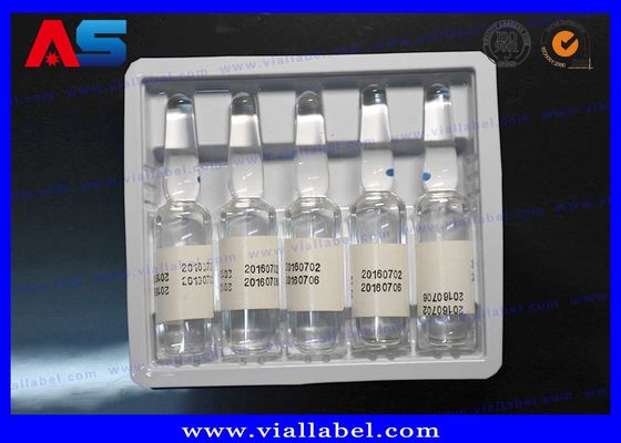 Aceites Ampulas 1 ml Embalaje de ampollas de plástico PVC / PET Material de color blanco bandeja de plástico hecha a medida