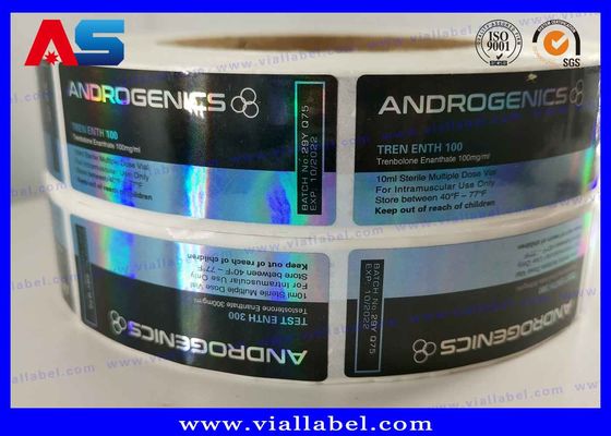 Rollo adesivo caliente Etiqueta personalizada del frasco del vial de 30 ml Adhesivo privado Etiquetas del vial de vidrio