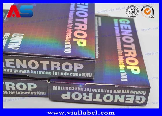 Impresión de hologramas personalizados 2 ml Vial Cajas de almacenamiento de péptidos BPC con bandeja de plástico de 10 x 2 ml