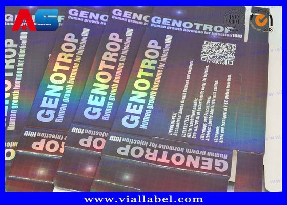 Impresión de hologramas personalizados 2 ml Vial Cajas de almacenamiento de péptidos BPC con bandeja de plástico de 10 x 2 ml
